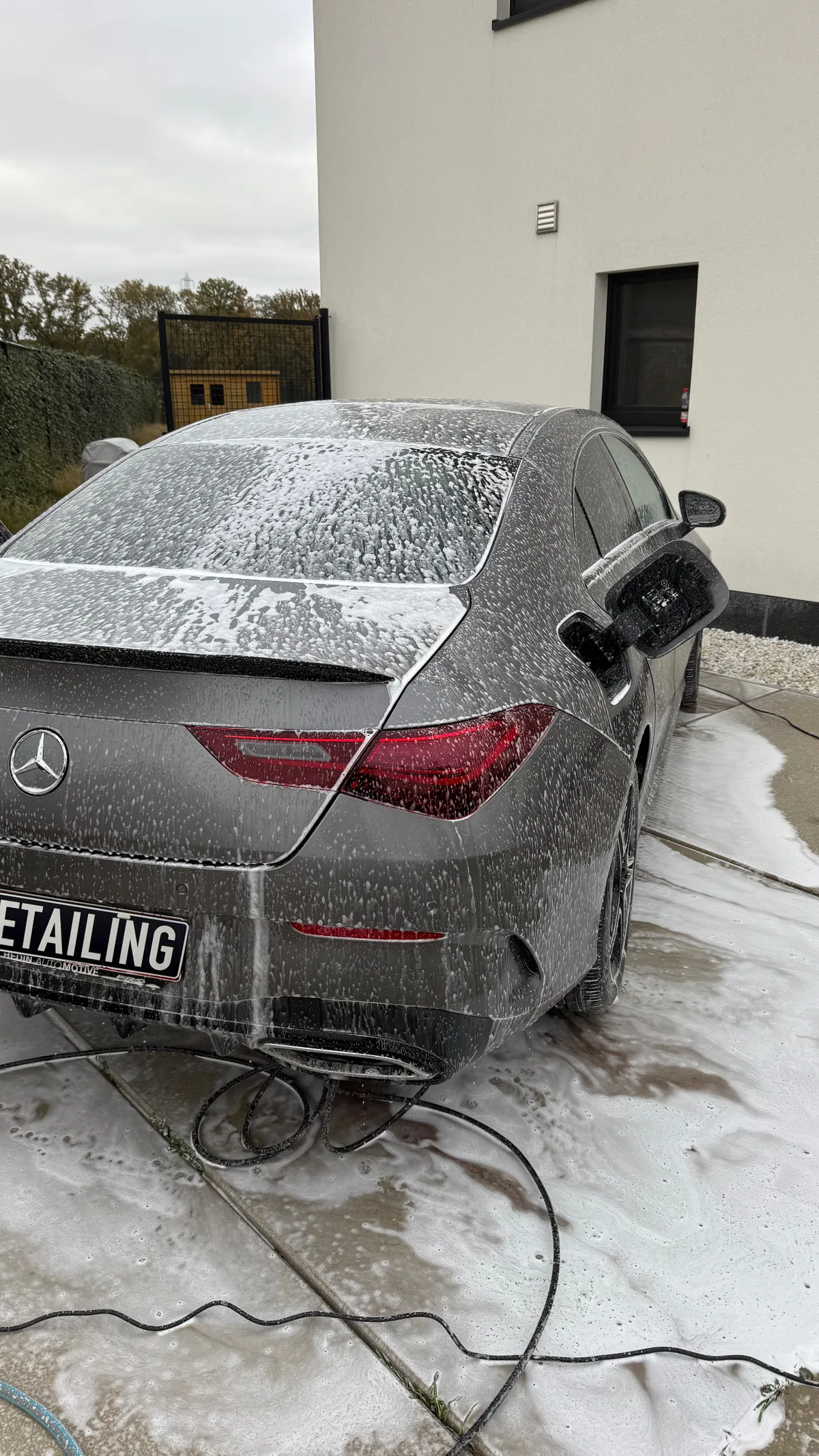 Mercedes CLA schuimwas exterieur reiniging