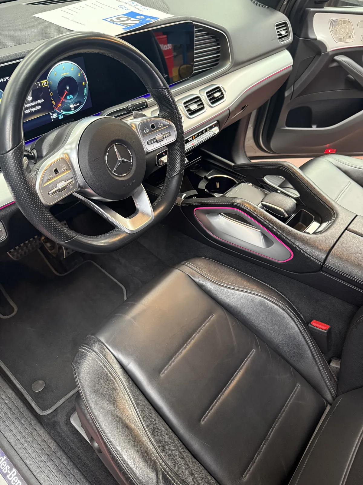 Mercedes GLE leder interieur resultaat